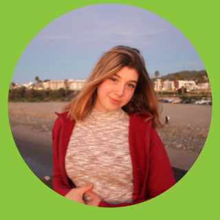 STEM Student in front of beach